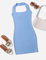 Load image into Gallery viewer, Keeping It Casual Halter Back Dress
